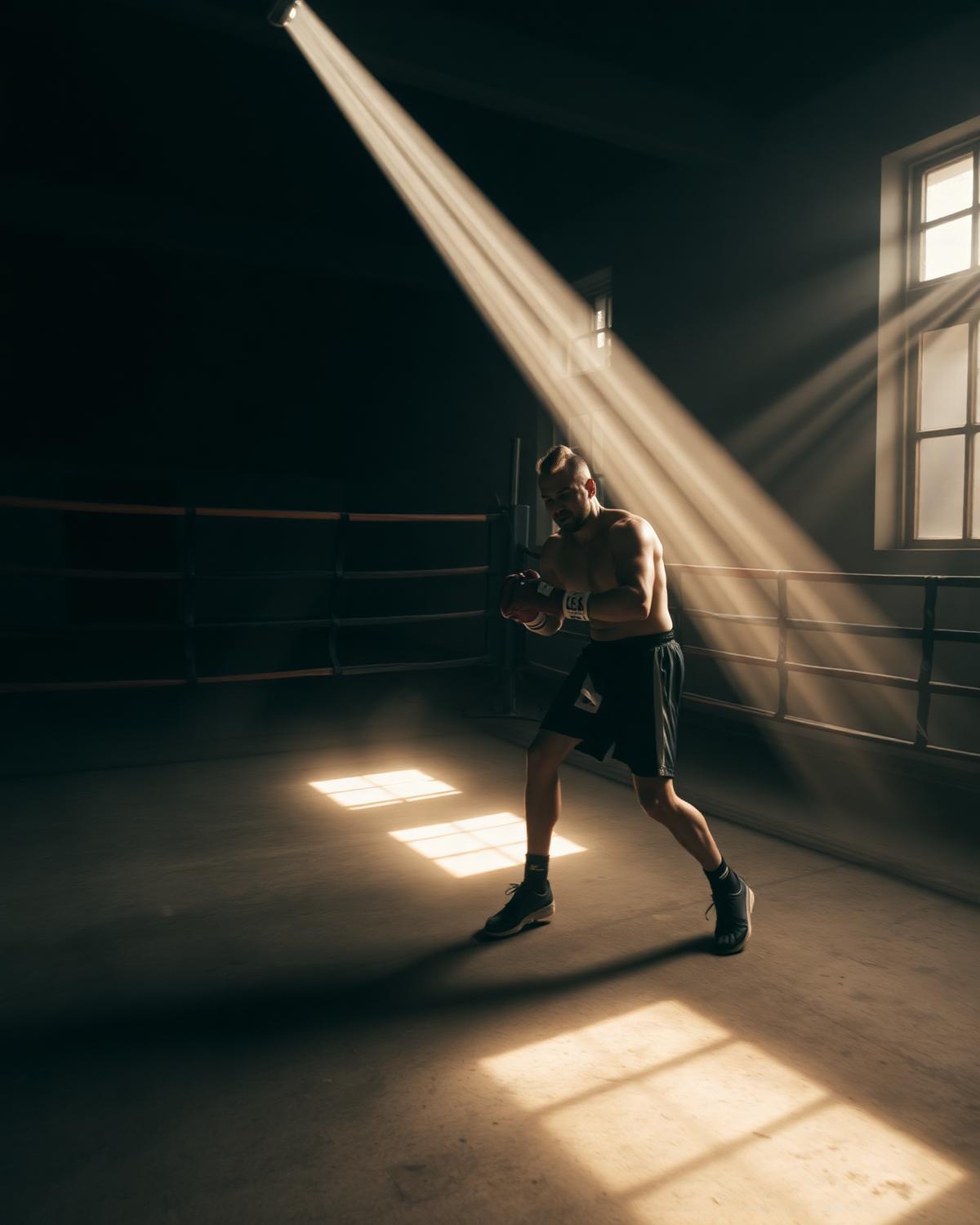 Training under morning light
